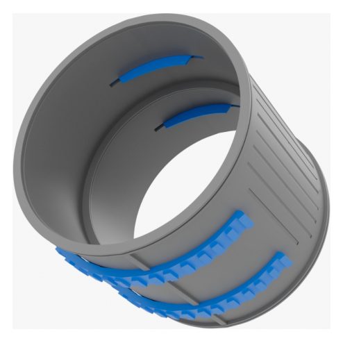СПВ ПЭ МС-160 муфта соединительная из АБС-пластика для СПВ ПЭ с 2 фиксирующими кольцами, D160
