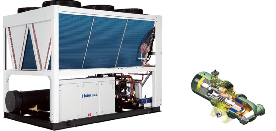 Винтовой чиллер Haier CI1330PANH с воздушным охлаждением Винтовой чиллер Haier CI1330PANH с воздушным охлаждением