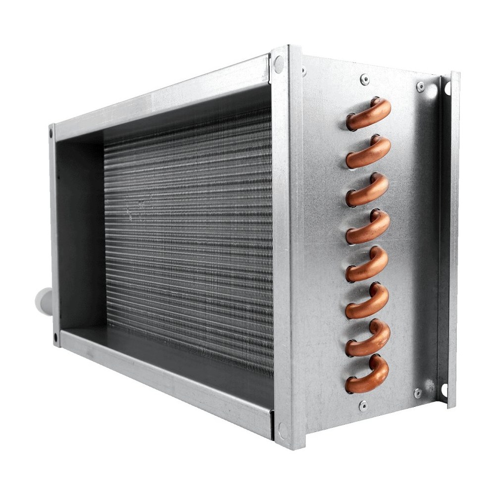 Водяной нагреватель для прямоугольных каналов ZILON ZWS 600x300-2